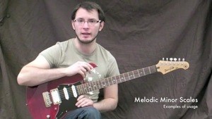 Online Guitar Lessons - Melodic Minor Scales - Chords In U...